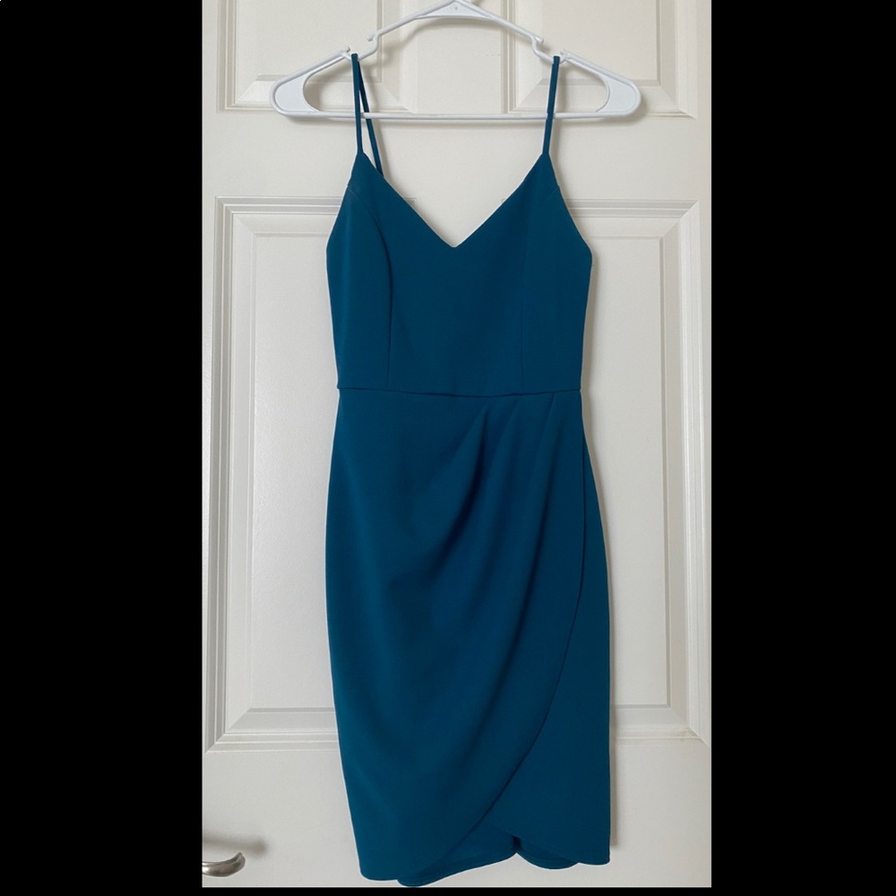 Lulu’s Teal Tulip Dress